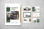 Green White Company Business Plan, a Brochure Template by UICreative (Thumbnail 1 of 4)