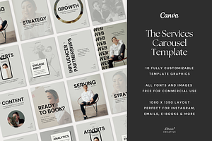 Services Canva Social Templates