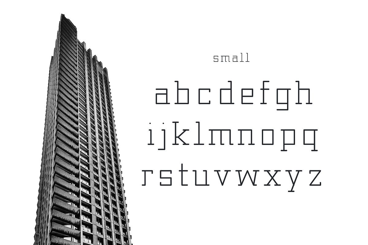 Architect - Geometrical Typeface preview 3