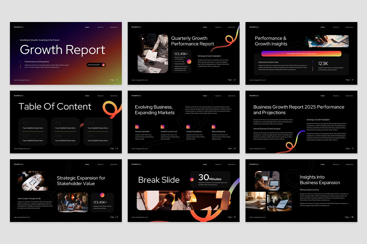 Growth Report Presentation, a Presentation Template by Annora Studio (Photo 5 of 7)