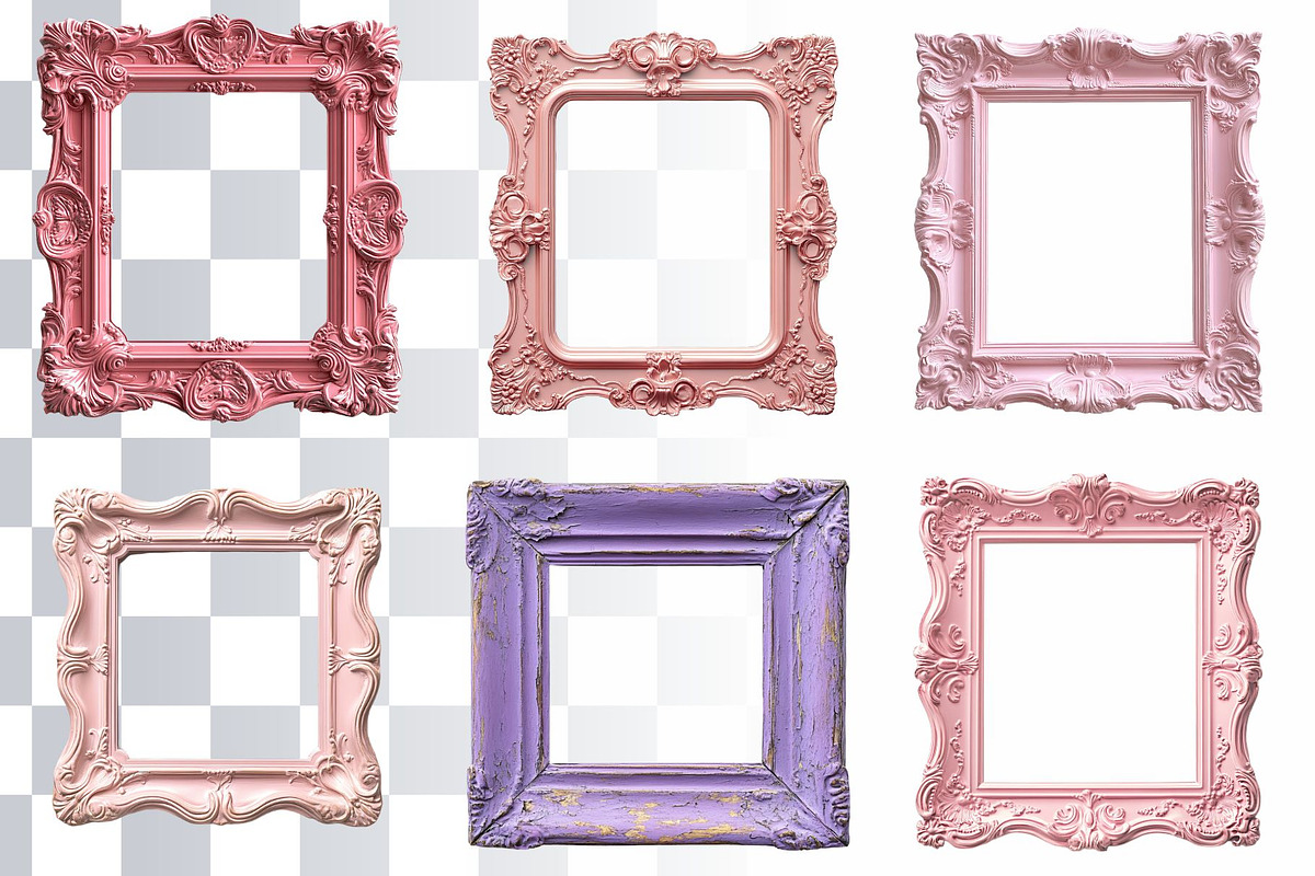 29 Colorful Ornate Frame PNGs, a Decorative Illustration by Loony Dream Designs (Photo 5 of 7)