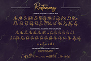 Rostemary - Elegant Monoline Font, a Script Font by Almarkhatype (Thumbnail 9 of 10)
