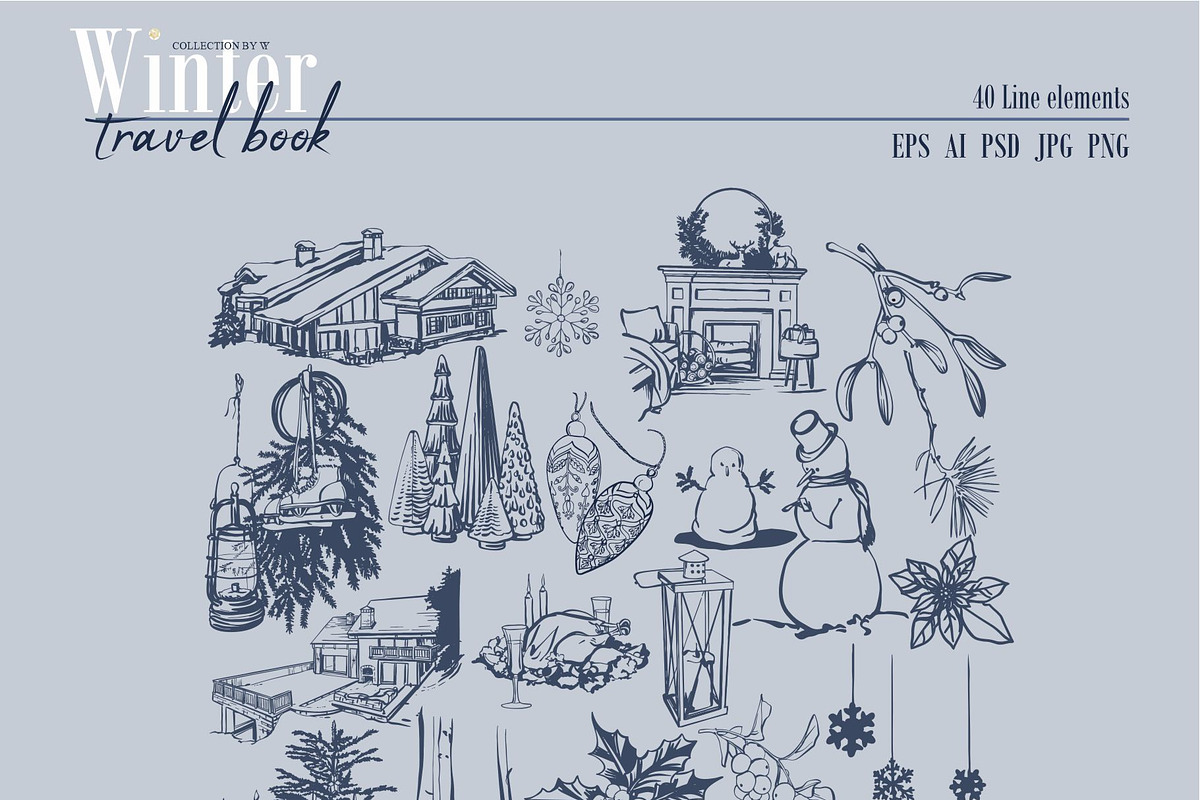 Winter Travel Book, an Object Graphic by Collection by VY (Photo 5 of 13)