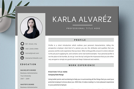 Professional Resume Template 2 Page, a Resume Template by Quality Resume