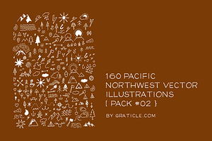 160 PNW Vector Illustrations Pack 02