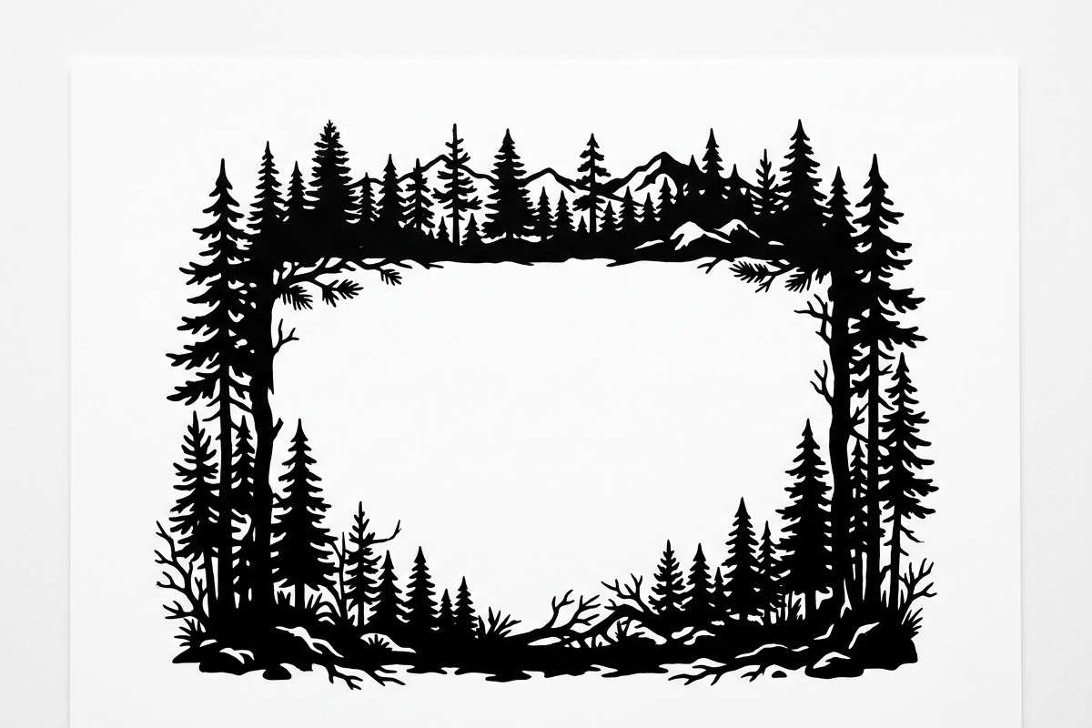 Majestic Pine Trees SVG, a Finance Illustration by Amazin_art (Photo 2 of 41)