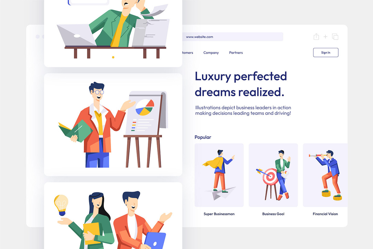 Animated Business illustration Set, a Work Illustration by Vectors Market (Photo 3 of 5)