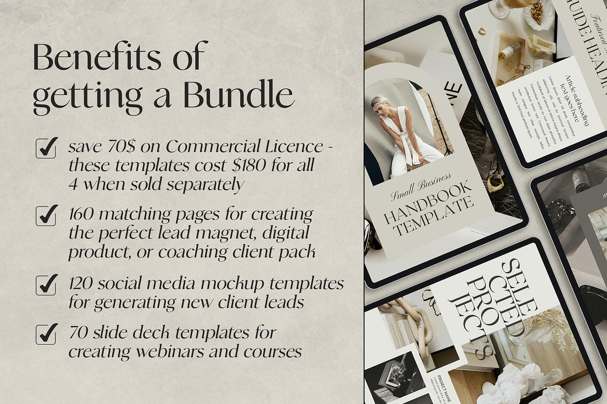 Coach + Course Creator Bundle CANVA, a Magazine Template by Studio Loire (Photo 4 of 76)