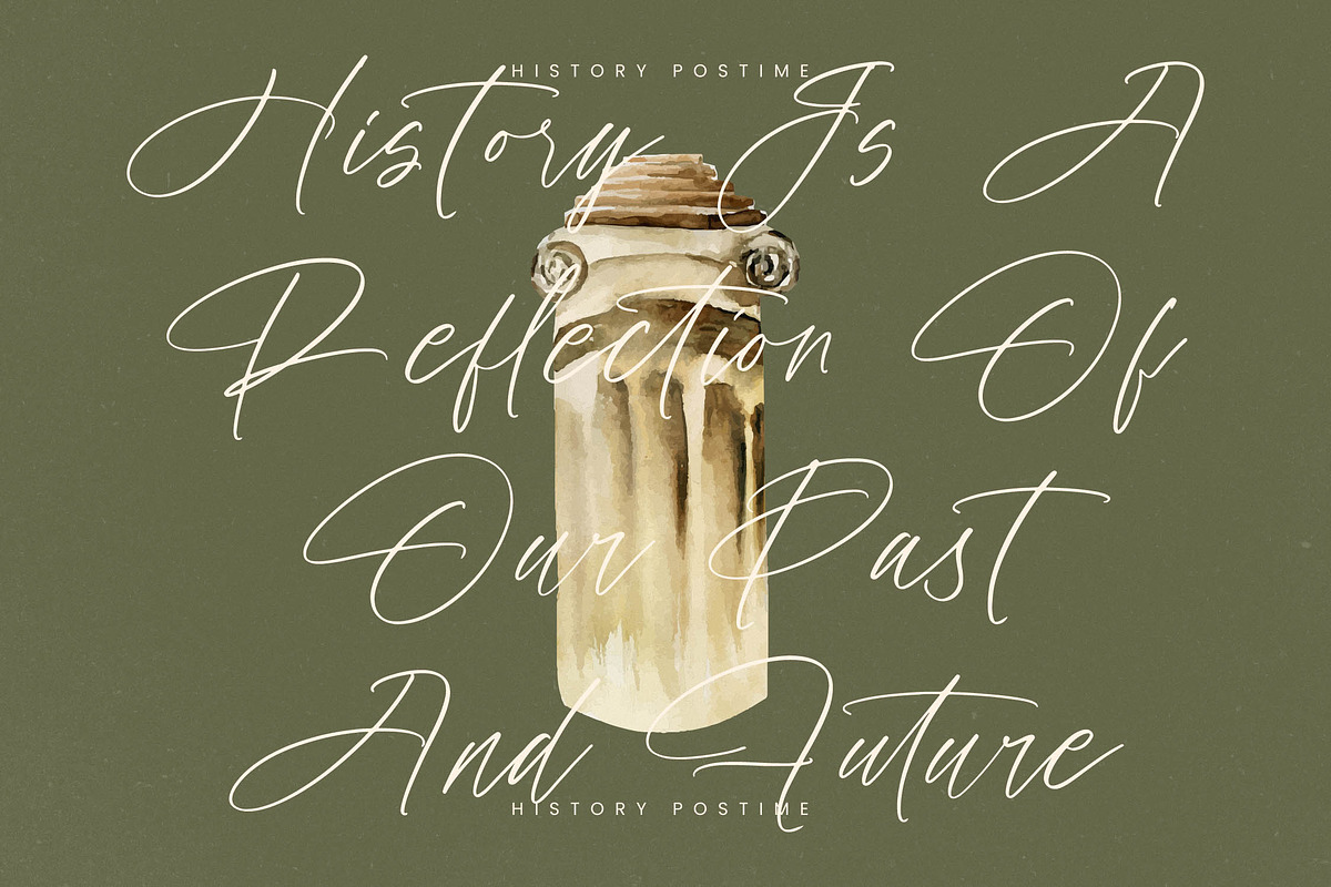 History Postime Modern Script Font, a Script Font by stylishtype.co (Photo 4 of 20)
