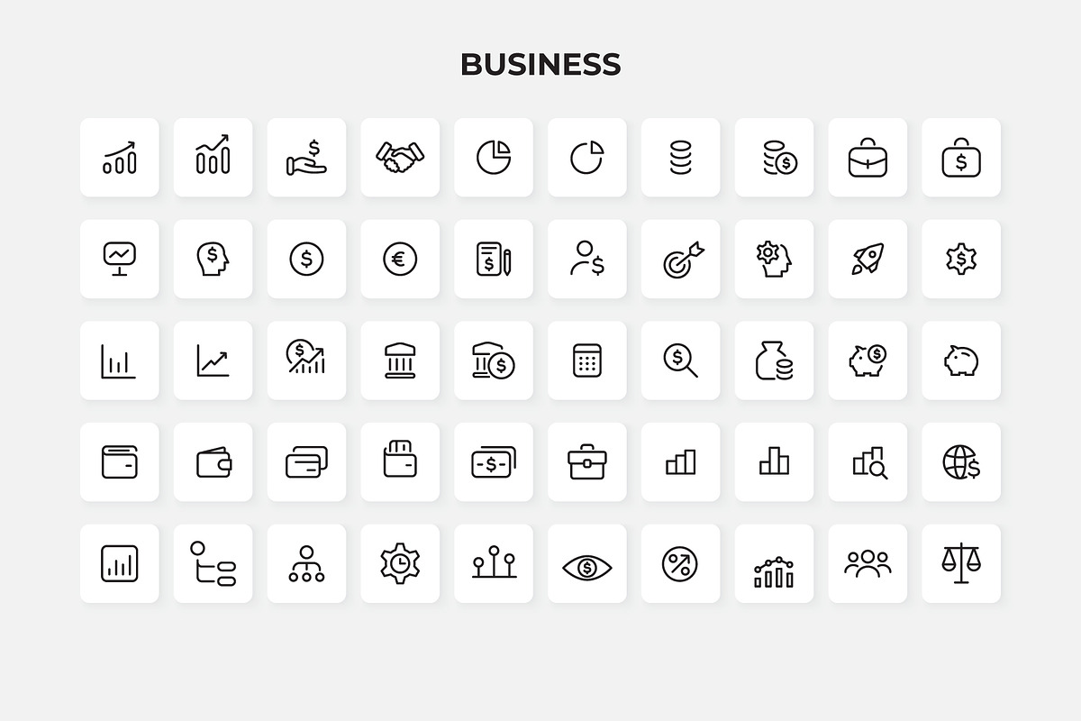 1500 Outline Icons Canva Bundle, an Outline Icon by Abert (Photo 6 of 15)