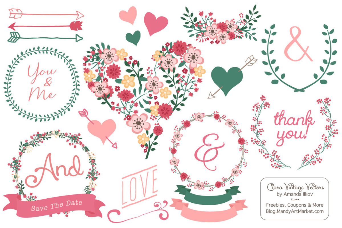 Rose Garden Floral Heart, an Illustration by Amanda Ilkov (Photo 1 of 4)