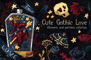 Cute Gothic Love, an Object Illustration by PenguinArtStudio (Thumbnail 1 of 5)