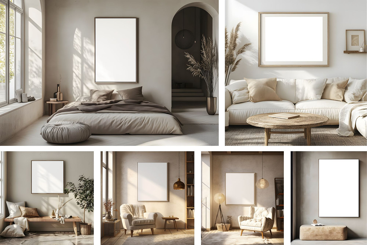 Minimalist Interior Frame Mockup 1, a Household Mockup by ARTOZEN DIGITAL (Photo 9 of 10)