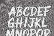 FontTexture – Bold Chalkboard Style, a Sans Serif Font by RAHMAT (Thumbnail 3 of 6)