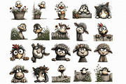 Peeking Farm Animals Clipart PNG Bun, an Illustration by Libby Wishes (Thumbnail 4 of 4)
