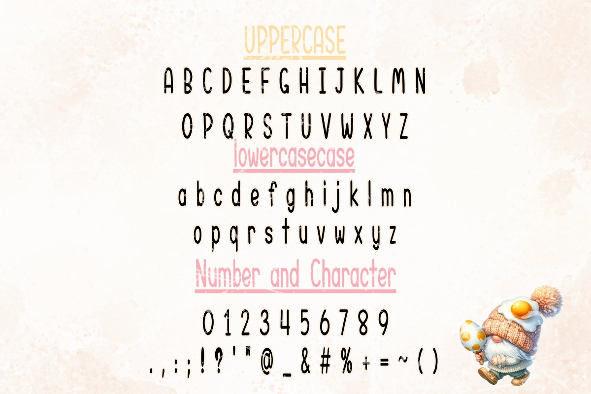 Fried Egg - Handwritten, a Handwritten Font by Charmingbear59.design (Photo 5 of 5)