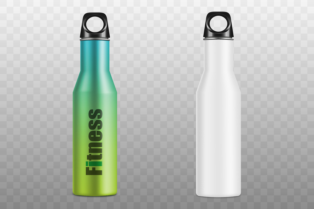 Mockup Metal Bottle, a Packaging Mockup by Vector Market (Photo 2 of 3)