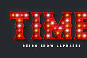 Retro marquee show alphabet design, an Object Graphic by RevelStockart (Thumbnail 1 of 10)