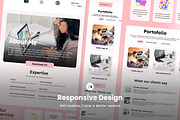 Elowen - Artistic Portfolio Landing, a Landing Page Template by twinstd (Thumbnail 3 of 5)