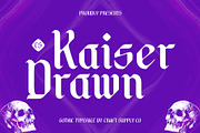 CS Kaiser Drawn, a Blackletter Font by Craft Supply Co. (Thumbnail 1 of 8)
