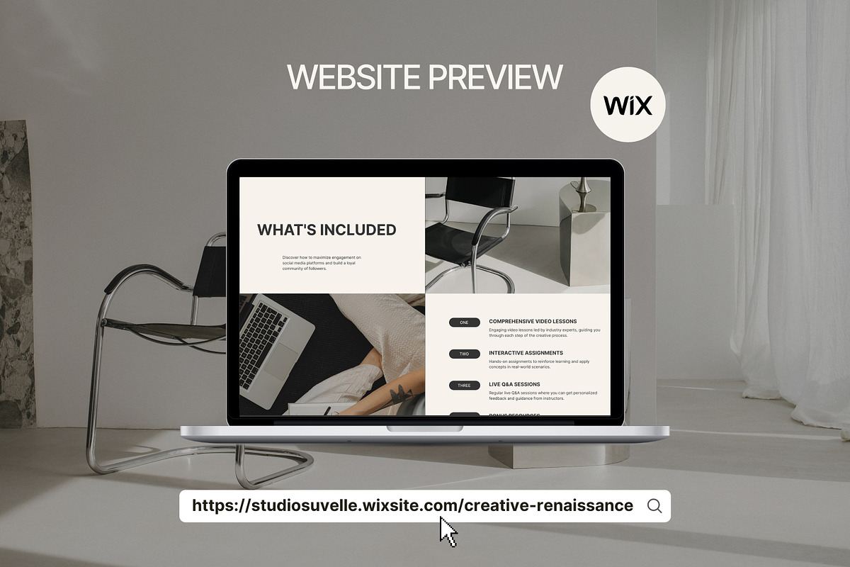 Wix Sales page Coaching, a Landing Page Template by Studio Suvelle (Photo 2 of 11)