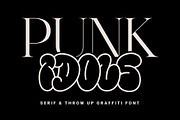 Punk Idols – Serif & Throw Up Font, a Serif Font by Prioritype Co (Thumbnail 1 of 10)