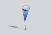 Teardrop Flag Banner Mockup, an Advertising Mockup by Gatamotion (Thumbnail 3 of 5)