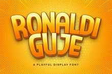 RONALDI GUJE - Display Sans Font