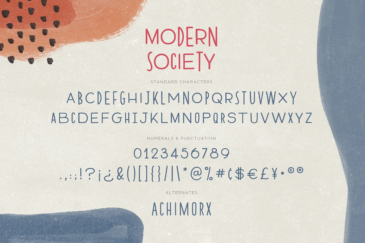 Modern Society | An Irregular Sans, a Sans Serif Font by Ayca Atalay (Photo 10 of 10)