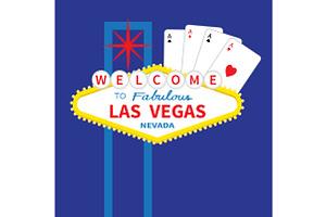 Welcome to Las Vegas sign. Ace set., an Object Illustration by Worldofvector