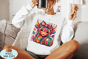 Preppy Highland Cow PNG, a Seasonal Illustration by Daily.Designs (Thumbnail 4 of 5)