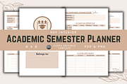 Academic Semester Planner, a Templates & Theme by KDPISH (Thumbnail 1 of 4)