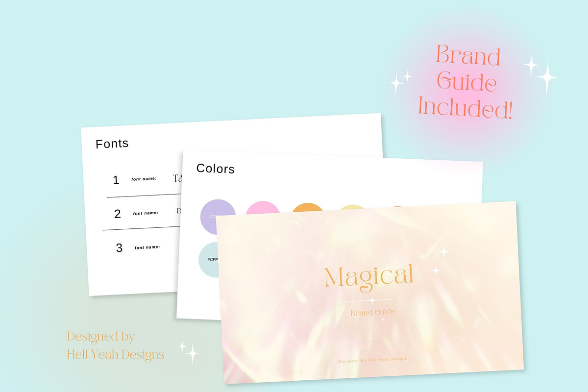 Magical Branding Starter Kit, a Branding & Logo Template by Hell Yeah Designs (Photo 5 of 20)