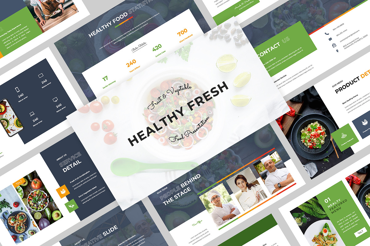 Healthy Food - Google Slide Template, a Presentation Template by TMint ...
