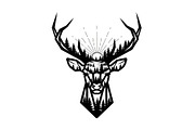 Artistic Geometric Deer Head Bundle, an Illustration by yasushie (Thumbnail 13 of 31)