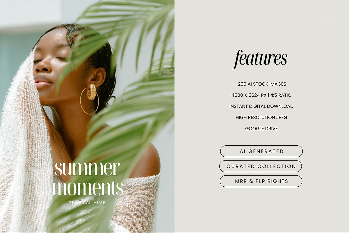 Melanin Summer Stock Photos, a Beauty & Fashion Photo by COCO Designs (Photo 2 of 22)