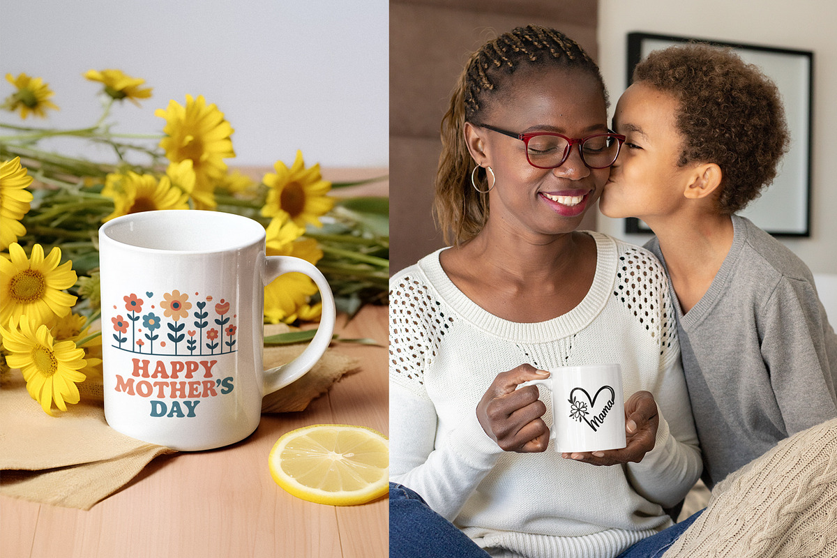 Mother’s Day Bundle – 10 designs, a Seasonal Illustration by MuzaArtStudio (Photo 4 of 8)