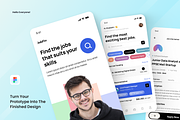 JobFin - Job Finder UI Mobile Apps, an UI Kit Template by SquidPixey (Thumbnail 3 of 3)
