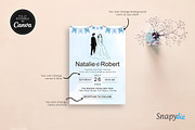 Navy Blue Wedding Invitation Temp, an Invitation Template by Snapybiz (Thumbnail 5 of 10)