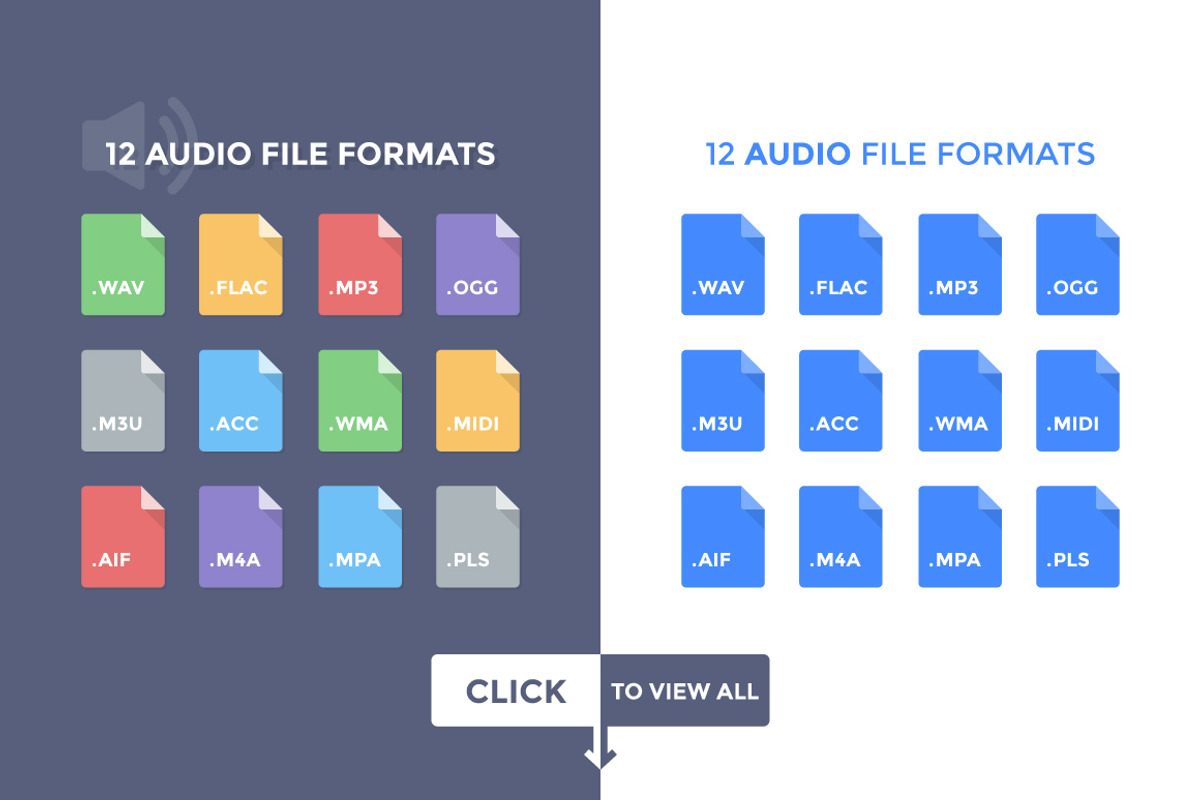 80 Flat File Type Icons, an Icon by filborg