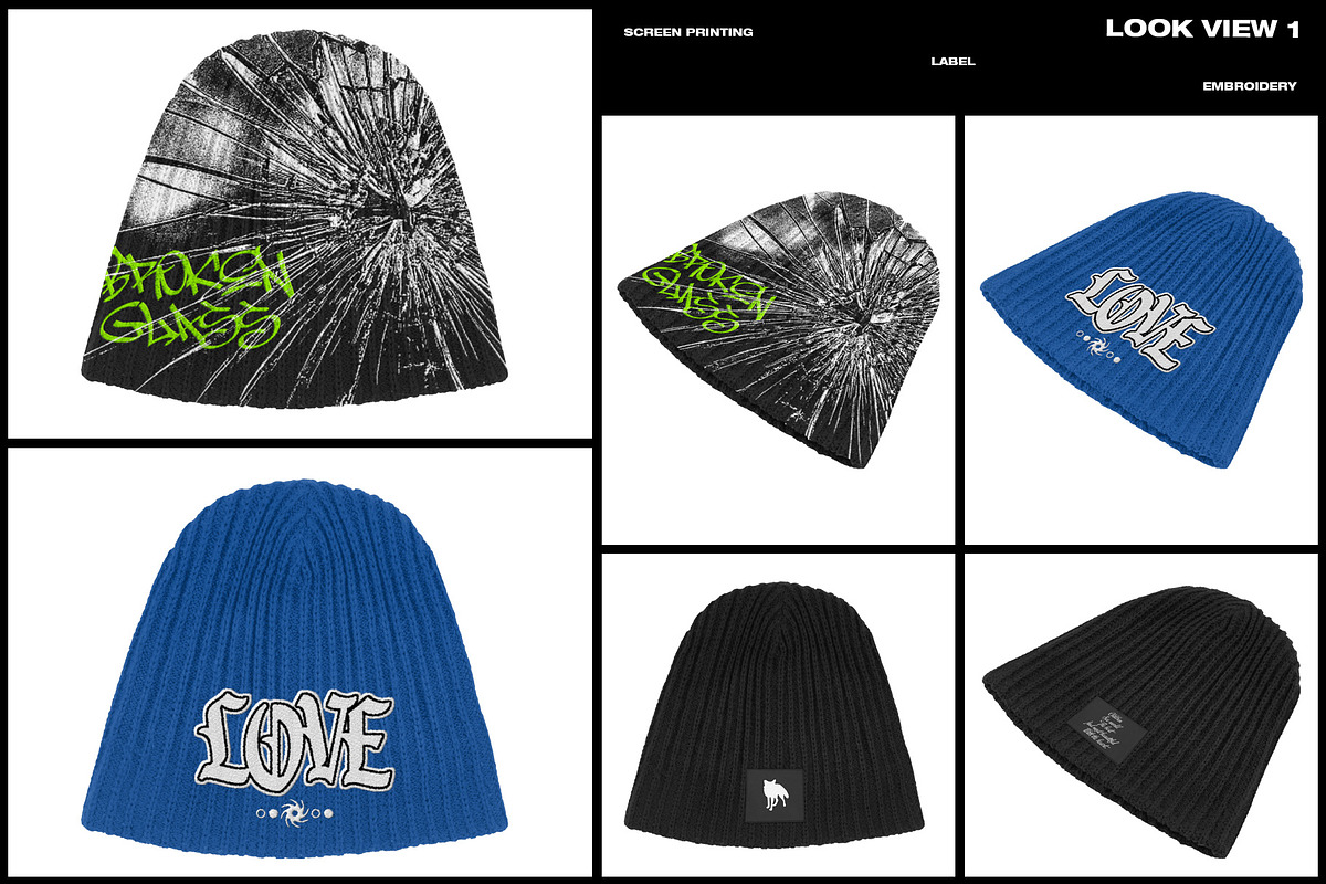 Ribbed Knitted Beanie - Mockup, a Hat Mockup by DaldSgh (Photo 3 of 9)