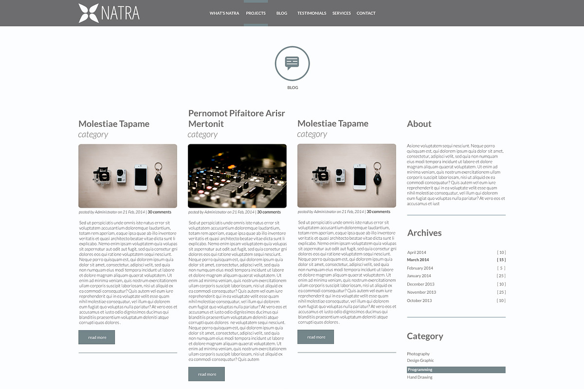 Multipurpose One-Page PSD Template, a Landing Page Template by Dqa (Photo 3 of 3)