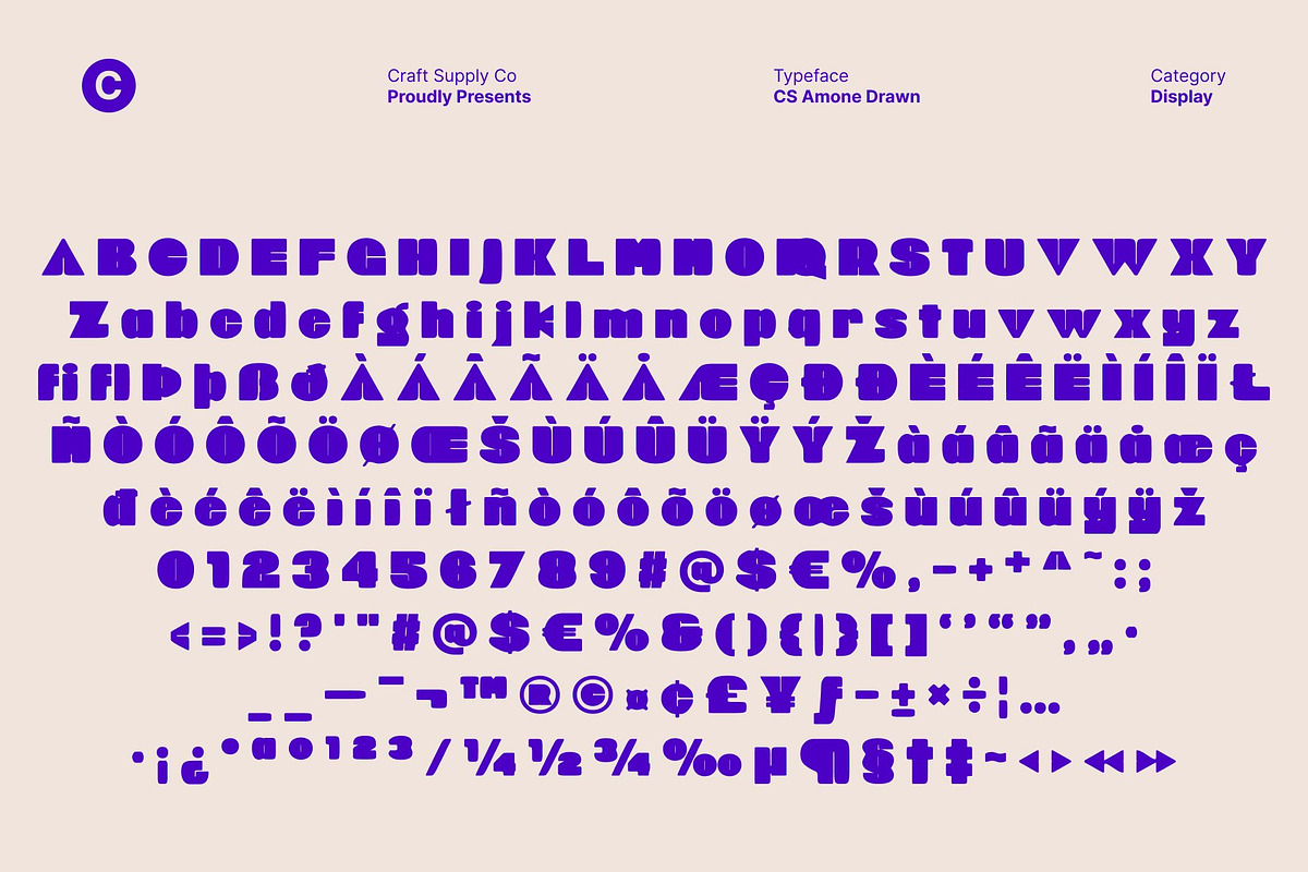 CS Amone Drawn, a Sans Serif Font by Craft Supply Co. (Photo 8 of 8)