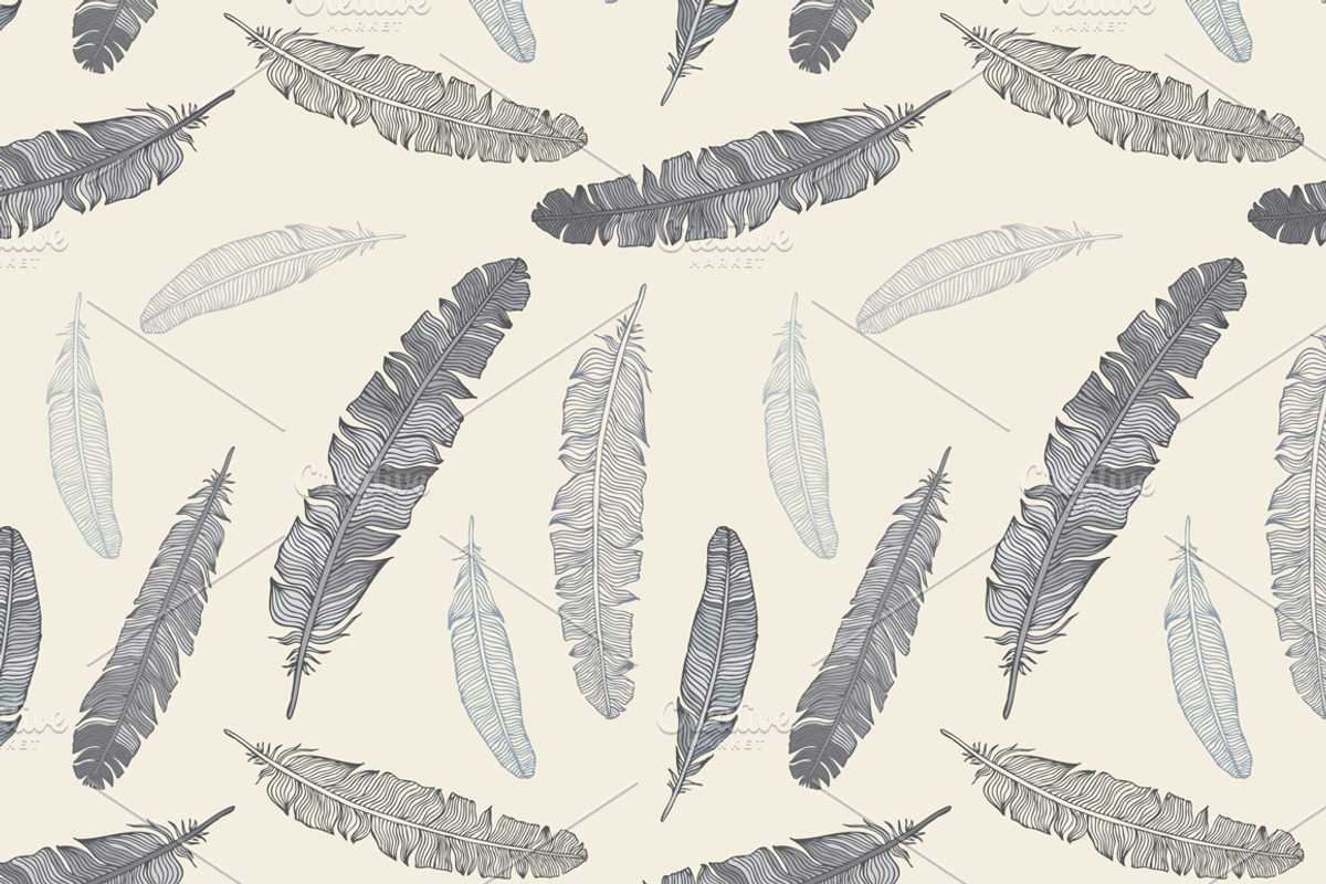 Feathers set, an Illustration by katyau (Photo 2 of 4)
