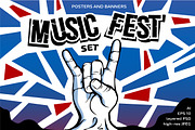 Rock Music Fest set, an Illustration by SunnyWS (Thumbnail 1 of 3)