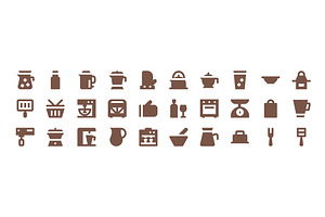 275 Kitchen Utensils Material Icons