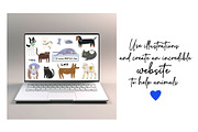Cats and dogs vector illustrations, an Animal Illustration by Luamor (Thumbnail 8 of 15)
