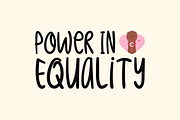 Women Progress Typeface, a Handwritten Font by Seemly Fonts (Thumbnail 4 of 5)