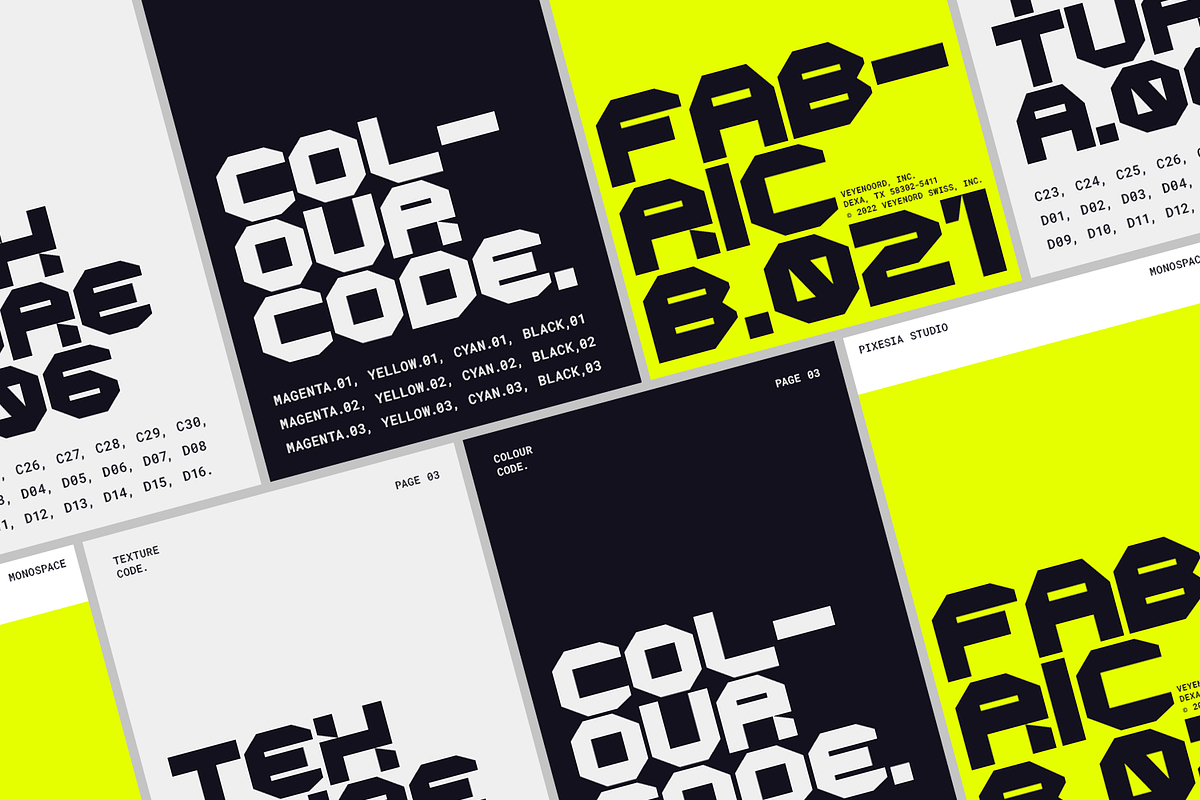 Genezyte - Monospaced Display Font, a Font by Pixesia Studio (Photo 4 of 9)