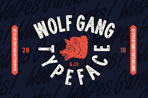 Wolf Gang - Vintage Typeface, a Script Font by Fateh.Lab